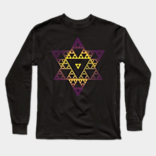 Serpinski Triangle Long Sleeve T-Shirt